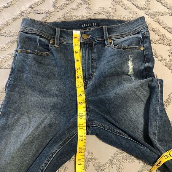 Level 99 distressed high rise skinny jeans size 28 - Picture 6 of 9
